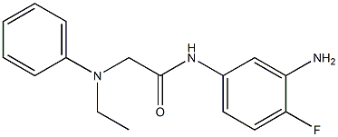 N-(3-amino-4-fluorophenyl)-2-[ethyl(phenyl)amino]acetamide Struktur