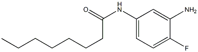 N-(3-amino-4-fluorophenyl)octanamide Struktur