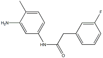 N-(3-amino-4-methylphenyl)-2-(3-fluorophenyl)acetamide Struktur