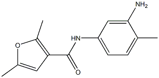 N-(3-amino-4-methylphenyl)-2,5-dimethyl-3-furamide Struktur