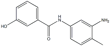 N-(3-amino-4-methylphenyl)-3-hydroxybenzamide Struktur