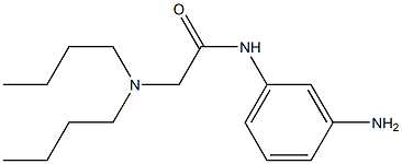 N-(3-aminophenyl)-2-(dibutylamino)acetamide Struktur