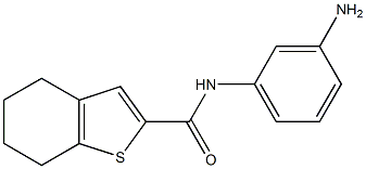 N-(3-aminophenyl)-4,5,6,7-tetrahydro-1-benzothiophene-2-carboxamide Struktur