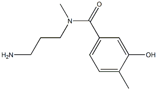 N-(3-aminopropyl)-3-hydroxy-N,4-dimethylbenzamide Struktur