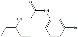 N-(3-bromophenyl)-2-(pentan-3-ylamino)acetamide Struktur