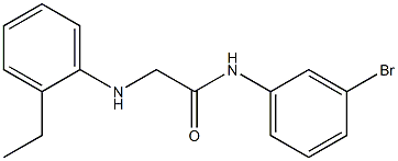 N-(3-bromophenyl)-2-[(2-ethylphenyl)amino]acetamide Struktur