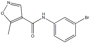 N-(3-bromophenyl)-5-methylisoxazole-4-carboxamide Struktur