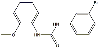 N-(3-bromophenyl)-N'-(2-methoxyphenyl)urea Struktur