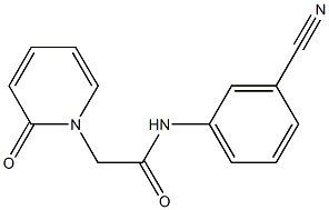 N-(3-cyanophenyl)-2-(2-oxo-1,2-dihydropyridin-1-yl)acetamide Struktur