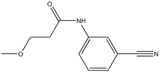 N-(3-cyanophenyl)-3-methoxypropanamide Struktur