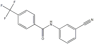 N-(3-cyanophenyl)-4-(trifluoromethyl)benzamide Struktur