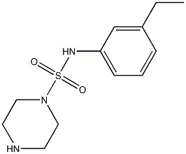 N-(3-ethylphenyl)piperazine-1-sulfonamide Struktur