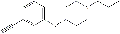 N-(3-ethynylphenyl)-1-propylpiperidin-4-amine Struktur