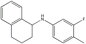 N-(3-fluoro-4-methylphenyl)-1,2,3,4-tetrahydronaphthalen-1-amine Struktur