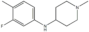 N-(3-fluoro-4-methylphenyl)-1-methylpiperidin-4-amine Struktur