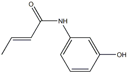 N-(3-hydroxyphenyl)but-2-enamide Struktur