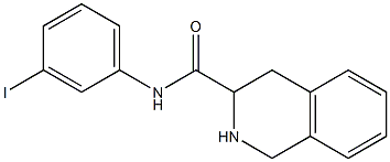 N-(3-iodophenyl)-1,2,3,4-tetrahydroisoquinoline-3-carboxamide Struktur