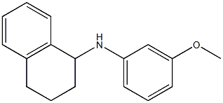 N-(3-methoxyphenyl)-1,2,3,4-tetrahydronaphthalen-1-amine Struktur