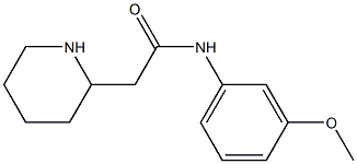 N-(3-methoxyphenyl)-2-(piperidin-2-yl)acetamide Struktur