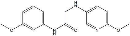 N-(3-methoxyphenyl)-2-[(6-methoxypyridin-3-yl)amino]acetamide Struktur