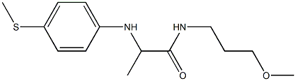 N-(3-methoxypropyl)-2-{[4-(methylsulfanyl)phenyl]amino}propanamide Struktur