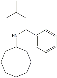 N-(3-methyl-1-phenylbutyl)cyclooctanamine Struktur