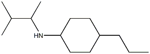 N-(3-methylbutan-2-yl)-4-propylcyclohexan-1-amine Struktur