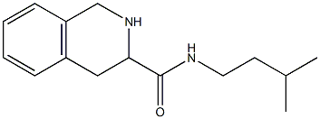 N-(3-methylbutyl)-1,2,3,4-tetrahydroisoquinoline-3-carboxamide Struktur