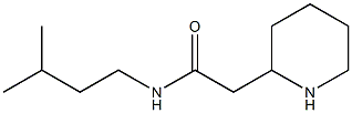 N-(3-methylbutyl)-2-(piperidin-2-yl)acetamide Struktur