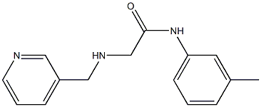 N-(3-methylphenyl)-2-[(pyridin-3-ylmethyl)amino]acetamide Struktur