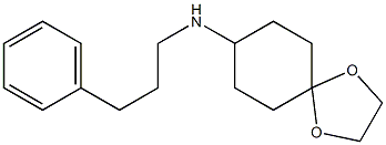 N-(3-phenylpropyl)-1,4-dioxaspiro[4.5]decan-8-amine Struktur