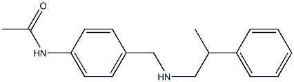 N-(4-{[(2-phenylpropyl)amino]methyl}phenyl)acetamide Struktur