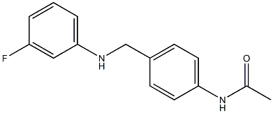 N-(4-{[(3-fluorophenyl)amino]methyl}phenyl)acetamide Struktur