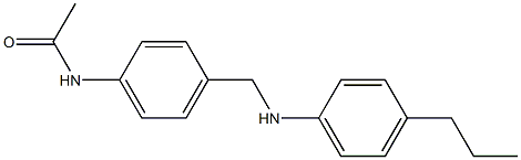 N-(4-{[(4-propylphenyl)amino]methyl}phenyl)acetamide Struktur