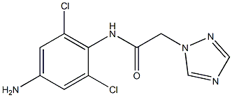 N-(4-amino-2,6-dichlorophenyl)-2-(1H-1,2,4-triazol-1-yl)acetamide Struktur