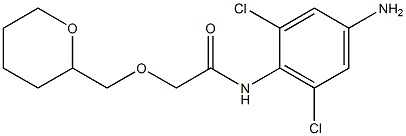 N-(4-amino-2,6-dichlorophenyl)-2-(oxan-2-ylmethoxy)acetamide Struktur