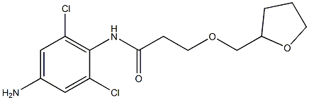 N-(4-amino-2,6-dichlorophenyl)-3-(oxolan-2-ylmethoxy)propanamide Struktur