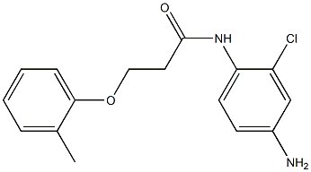 N-(4-amino-2-chlorophenyl)-3-(2-methylphenoxy)propanamide Struktur