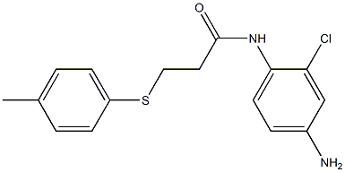 N-(4-amino-2-chlorophenyl)-3-[(4-methylphenyl)sulfanyl]propanamide Struktur