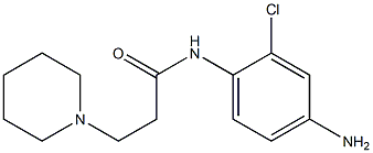 N-(4-amino-2-chlorophenyl)-3-piperidin-1-ylpropanamide Struktur