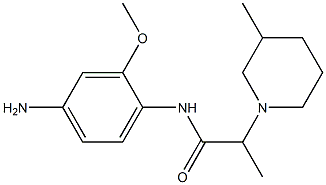 N-(4-amino-2-methoxyphenyl)-2-(3-methylpiperidin-1-yl)propanamide Struktur