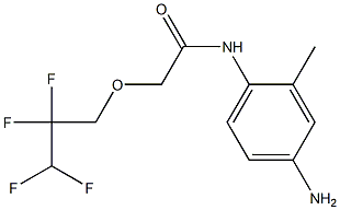 N-(4-amino-2-methylphenyl)-2-(2,2,3,3-tetrafluoropropoxy)acetamide Struktur