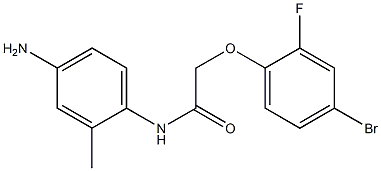 N-(4-amino-2-methylphenyl)-2-(4-bromo-2-fluorophenoxy)acetamide Struktur