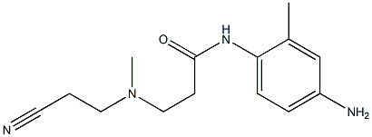 N-(4-amino-2-methylphenyl)-3-[(2-cyanoethyl)(methyl)amino]propanamide Struktur