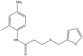 N-(4-amino-2-methylphenyl)-3-[(furan-2-ylmethyl)sulfanyl]propanamide Struktur