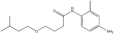 N-(4-amino-2-methylphenyl)-4-(3-methylbutoxy)butanamide Struktur