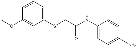 N-(4-aminophenyl)-2-[(3-methoxyphenyl)sulfanyl]acetamide Struktur