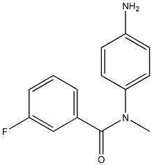 N-(4-aminophenyl)-3-fluoro-N-methylbenzamide Struktur