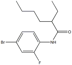 N-(4-bromo-2-fluorophenyl)-2-ethylhexanamide Struktur