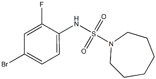 N-(4-bromo-2-fluorophenyl)azepane-1-sulfonamide Struktur